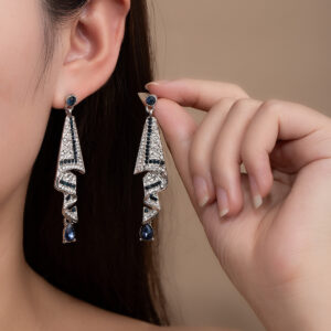 Wholesale Heavy-duty retro silk ethnic style earrings