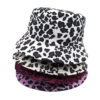 Wholesale European and American Best Selling Leopard Print Double-Sided Fisherman Hat Women's Street Fashion Printed Basin Hat Spring and Summer Outdoor Sunshade Hat Fashion