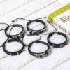 Wholesale Skull 8-shaped alloy five-piece leather bracelet