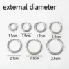 304 Stainless Steel Circle Simple Style Classic Style Earrings