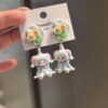 oly-9a172d1a020ed7ecd41962ac051a6eeb Wholesale original cute circus doll 925 sier pin earrings tide play cute cartoon