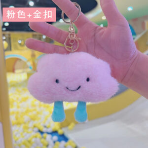 Pink clouds + Gold Buckle / 8cm high and 10cm long
