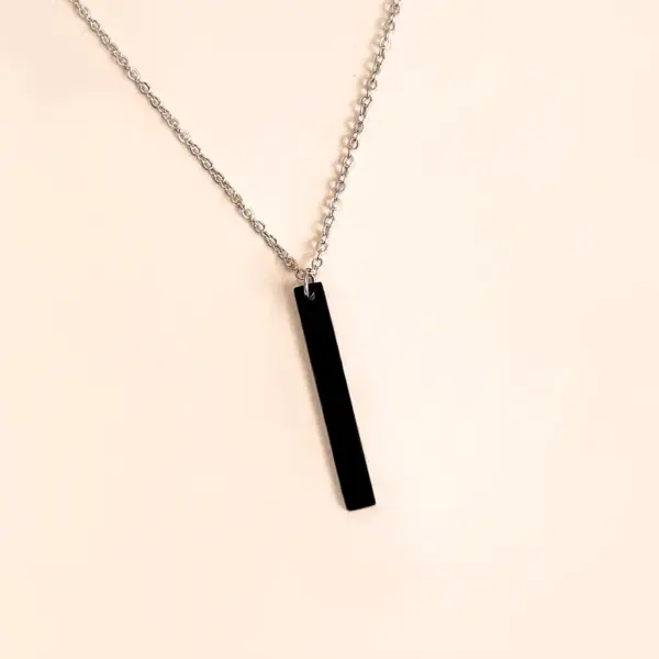 Wholesale Jewelry Simple Style Geometric 304 Stainless Steel Black Plated