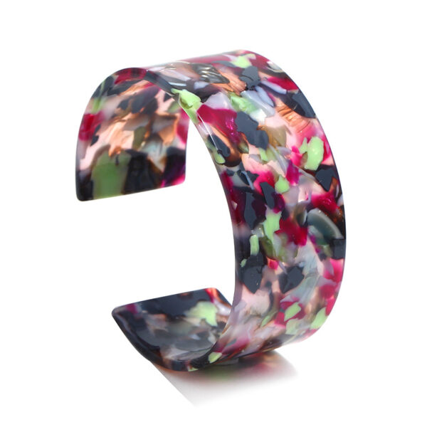 Wholesale Cross-Border special for new bracelet acetate plate leopard bracelet open acrylic amber jewelry resin bracelet