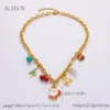 Wholesale Jewelry Christmas Classic Style Commute Christmas Tree Sled Elk 304 Stainless Steel Acrylic Artificial Pearls 18K Gold Plated Exy Plating Bracelets Earrings Necklace