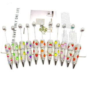 Wholesale Fruit Full Diamond Bead Pen