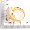 Wholesale Amazon Natural Conch Shell Ring Gold and Silver Plated European and American Creative New Women's Simple Open Ring