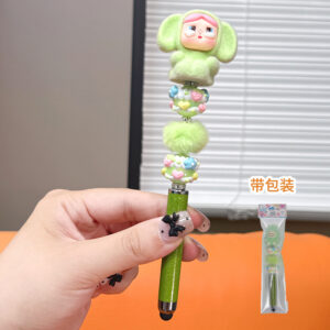 Stylus pen + 0.5mm pen tip / Green Crying Baby - Blue Gradient Pen