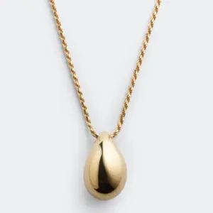 Wholesale Jewelry Elegant Simple Style Water Droplets 304 Stainless Steel Plating Stainless Steel Necklaces