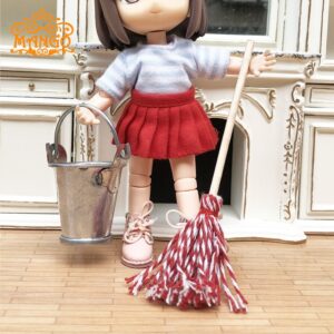 Bucket and red mop