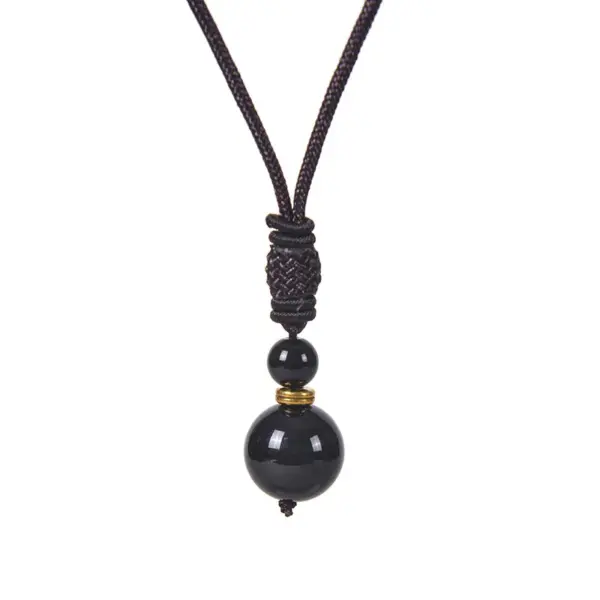 Wholesale Ethnic Style Geometric Malachite Tiger Eye Obsidian Necklace 1 Piece