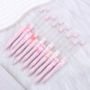 Wholesale New DIY pink bow-print beaded pen, perfect for a girly look.