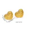 Wholesale Heart Shape Flower Spiral Titanium Steel Elegant Waterproof Non Tarnish Surgical Steel Ear Studs