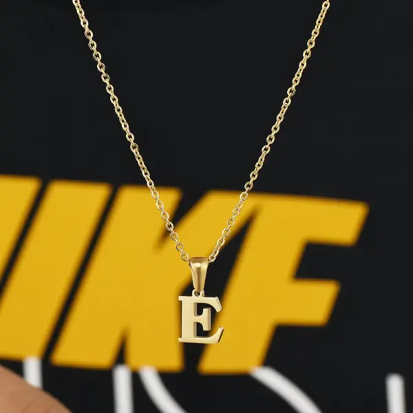 Simple Style Letter Stainless Steel Necklace 1 Piece