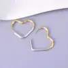 PVD Coated Real Gold Plated 18K Gold Heart 304 Stainless Steel Titanium Steel Waterproof Non Tarnish Earrings