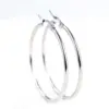Simple Style Round Titanium Steel Plating Earrings 1 Pair