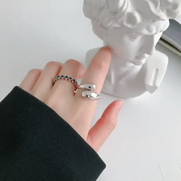 Wholesale Copper Solid Color Solid Color Open Rings