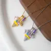 Wholesale Jewelry Cute Star 304 Stainless Steel Plating Pendant Necklace Cable Chain