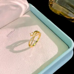 Gold Double Row Cross Drop Oil XINGX Ring