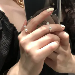 Wholesale Korean Pearl Open Ring