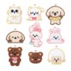 Wholesale Computer Embroidered Plush Bear Cloth Stickers Self-Adhesive Embroider Stickers DIY Bag Decoration Clothing Patch Stickers Wholesale Cute and Fun
