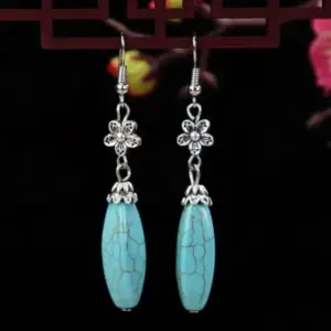 1-Small Flower Long Pendant