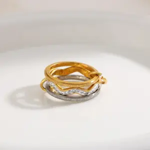 H-Three Layers-Gold + Steel-Single Layer Diamond Matte-7