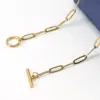 Wholesale Jewelry Fashion Geometric 304 Stainless Steel 18K Gold Plated Gold Plated Stainless Steel Necklaces