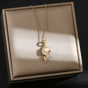 8272-Gold and / White