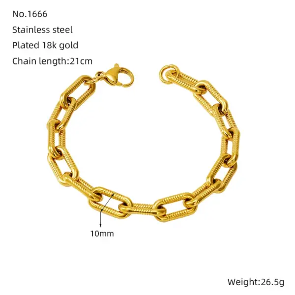 Wholesale Simple Style Solid Color 304 Stainless Steel Bracelets In Bulk