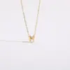 Wholesale PVD Coated Letter 304 Stainless Steel Casual Classic Style Streetwear Waterproof Non Tarnish 304 Stainless Steel Pendant Necklace