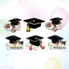 Wholesale DIY Campus Style Graduation Season Bachelor's Cap Earring Accessories