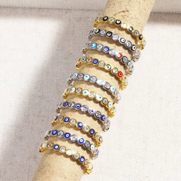 Copper Devil's Eye Rings