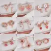 Wholesale 1 Pair Fashion Flower Inlay Copper Zircon Ear Studs