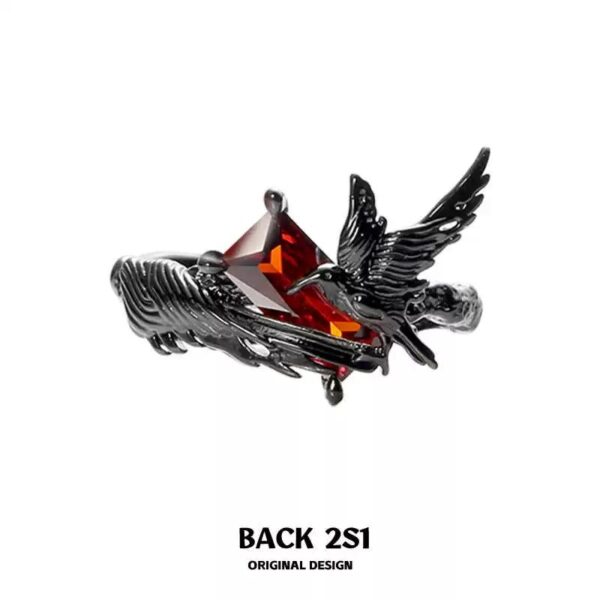 Wholesale Diablo Crow Ring Sweet Cool Wind Advanced Sense Niche Finger Caution Love and Deep Space Qin Che Ring
