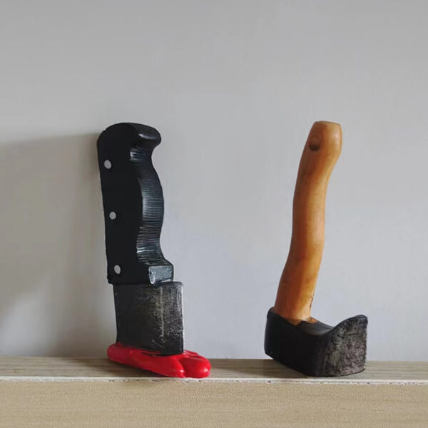 Wholesale Hot New Tourist Refrigerator Stickers UV Embossed Resin Crafts Axe Knife Model Magnetic Refrigerator Stickers Souvenirs