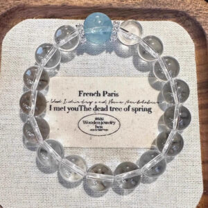 10mm aquamarine transparent bracelet