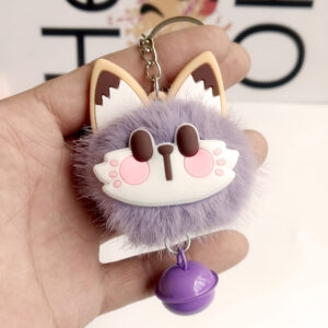Purple lucky cat