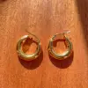 Wholesale 1 Pair Simple Style Solid Color Plating Stainless Steel Earrings