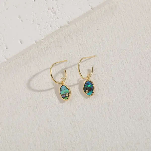 Wholesale Copper Geometric Zircon 14K Gold Plated Elegant Classic Style Earrings