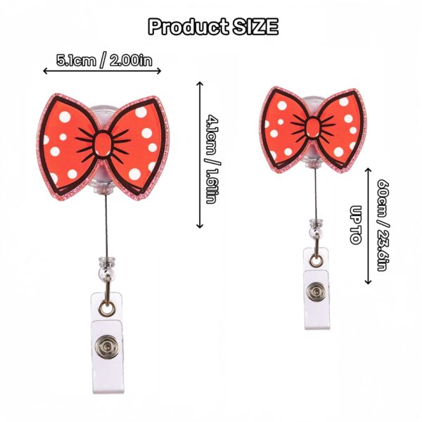 Wholesale Cross-border new original acrylic glitter love romantic workplace easy pull retractable badge reel badge holder