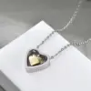 Wholesale Fashion Heart Shape Titanium Steel Plating Pendant Necklace 1 Piece
