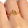 Wholesale Cartoon Character Colorful Copper Casual Simple Style Open Rings Rings