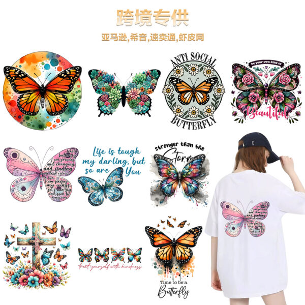 Wholesale Heat transfer DIY T-shirt printing hot stamping UV DTF Ready to Press Transfers Wraps