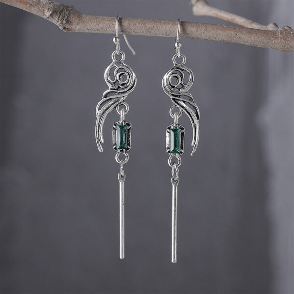 oly-9b1d302ec2be347214c38dc7f3f6c144 Wholesale gradient blue-green square zircon earrings