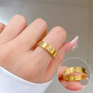 114# Ring-Gold (Titanium Steel)