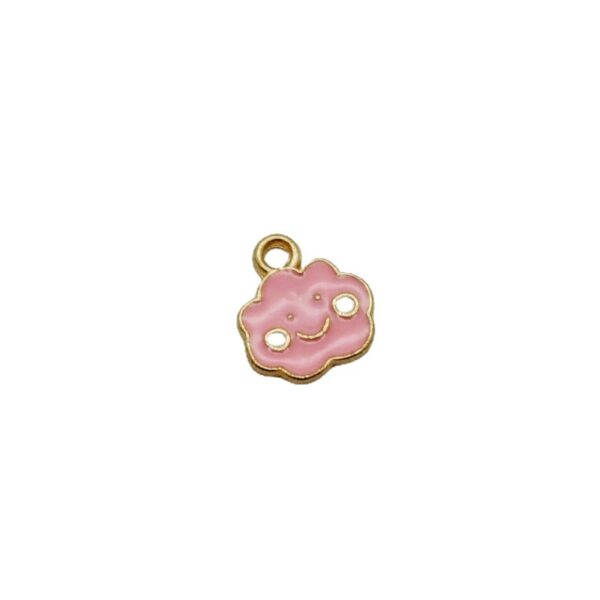 Wholesale Cute Cartoon Cloud Oil Dropping Alloy Accessories Pendant Charms
