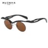 Wholesale cross-glasses sunglasses women's round frame sunglasses men's high-grade sense special-shaped half-frame eyebrows personalized sunglasses