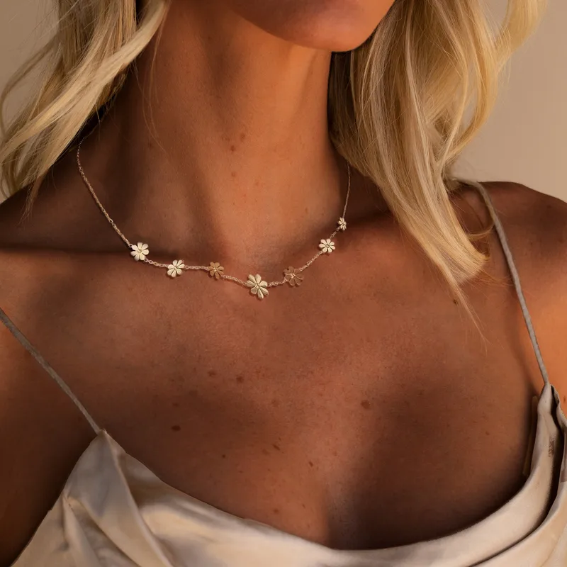 Wholesale 18K Gold Plated Stainless Steel Sweet Simple Style 304 Stainless Steel
