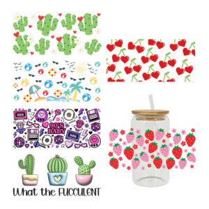 Wholesale Cartoon printing heat 16oz Cup UV DTF Wraps